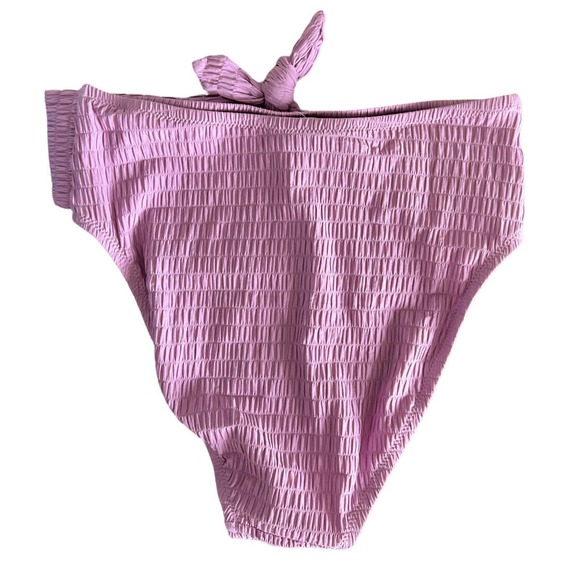Jessica Simpson Womens Textured Front Tie Swim Bottom Separates - Rose Dust Sz S - Picture 5 of 6